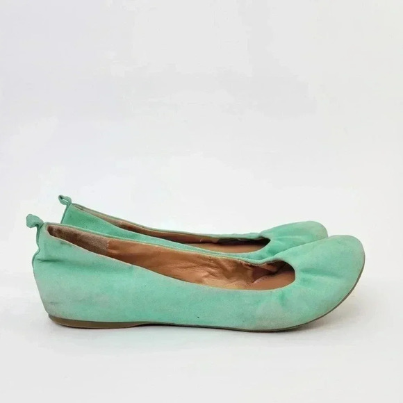 J. Crew Cece Green Suede Ballet Flats - 9.5 - Picture 3 of 10